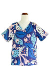 GOOD-TO-GO Scrub Top in Gumnut Blue  size 10